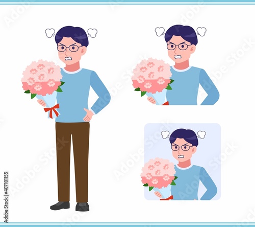 Young man with glasses