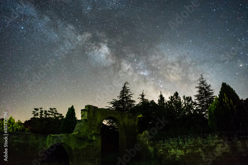 Milky Way Above Forest in Spain