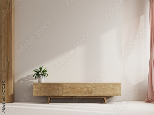 Shelf in modern empty room,minimal design. © Vanit่jan