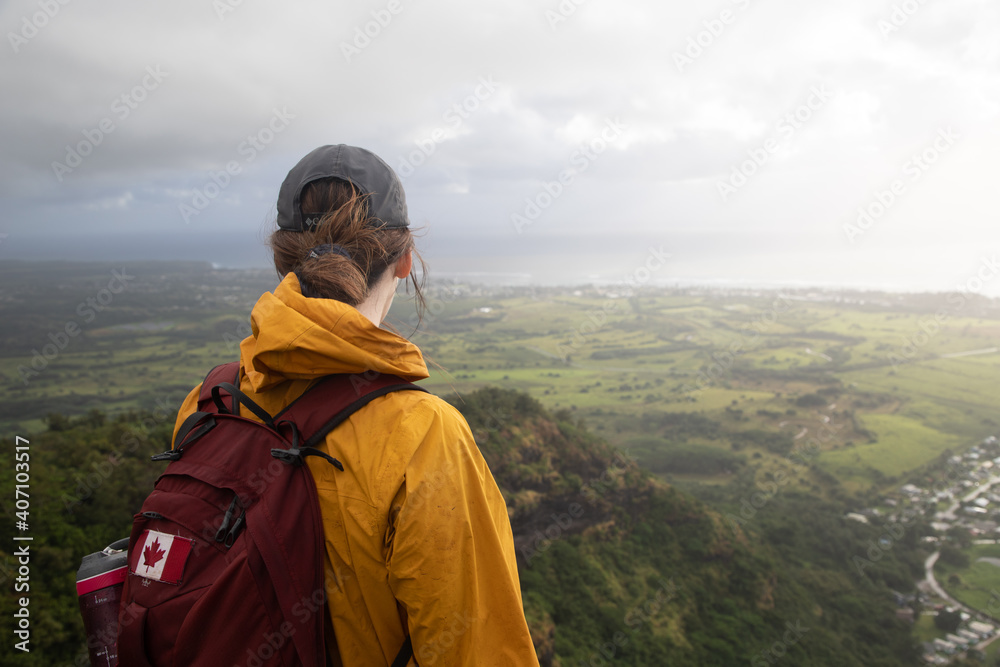 Naklejka premium women view in Hawaii