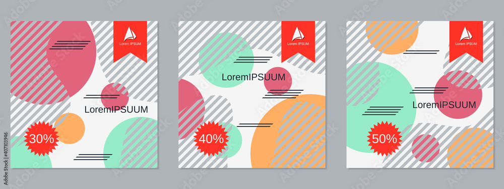 Square geometric style flyer, banner, booklet, brochure cover vector templates collection
Square geometric style flyer, banner, booklet, brochure cover vector templates collection