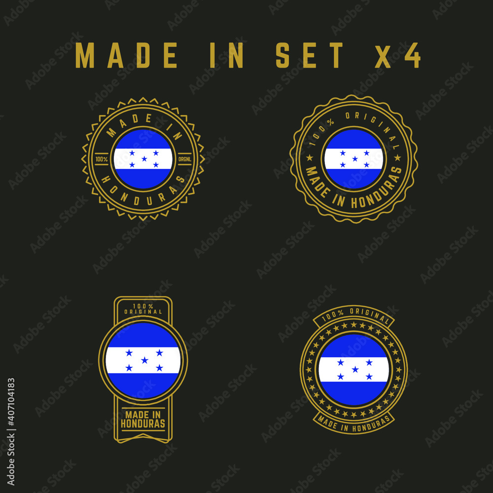 Naklejka premium MADE IN HONDURAS