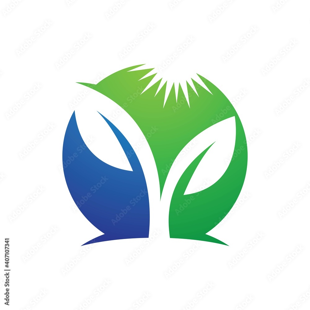 Fototapeta premium Leaf logo images