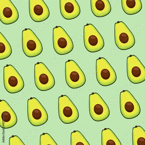 fresh avocados vegetables pattern background