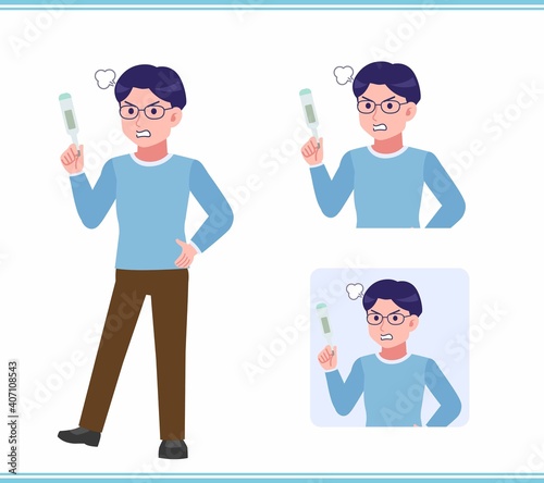Young man with glasses