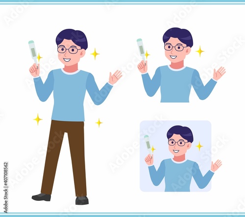 Young man with glasses