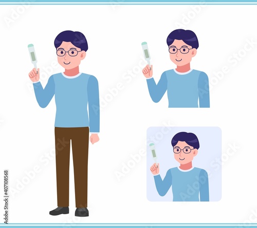 Young man with glasses