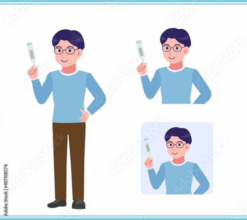 Young man with glasses