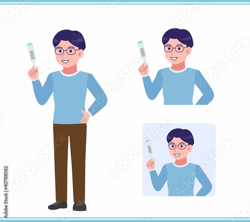 Young man with glasses