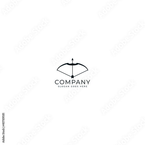 archer logo icon design with simple style and white background