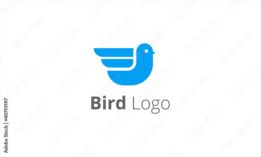 Bird logo design template vector Bird logo design template vector