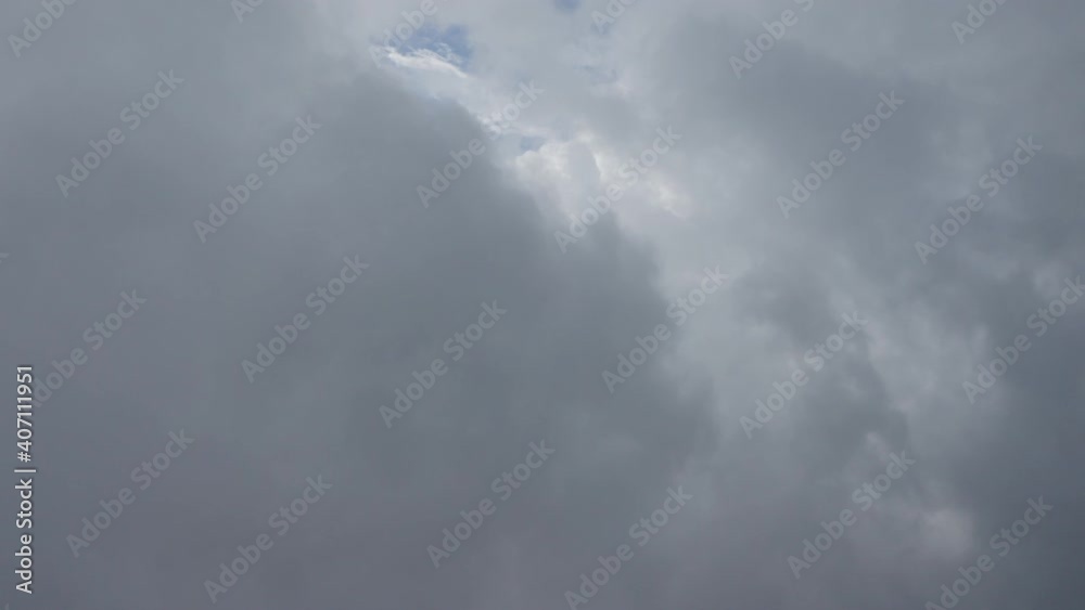 Drone Flight In Heavy Grey Cloud Drone Flight In Heavy Grey Cloud