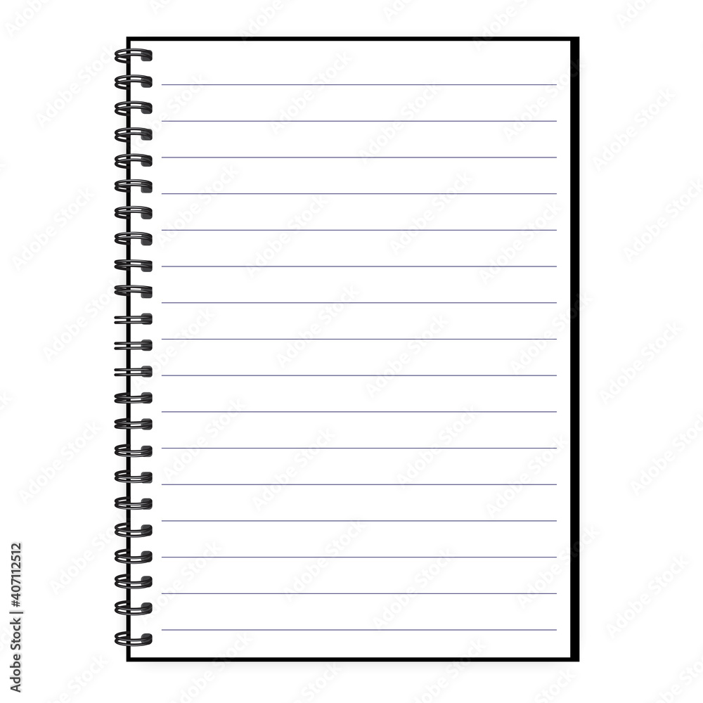 Realistic ruled notebook for cover design. Brochure, book, magazine template. Stock image. Realistic ruled notebook for cover design. Brochure, book, magazine template. Stock image.