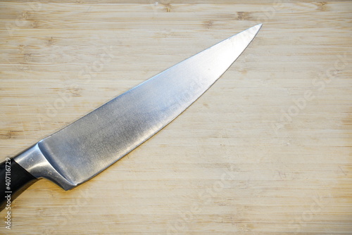 knife on a chopping board