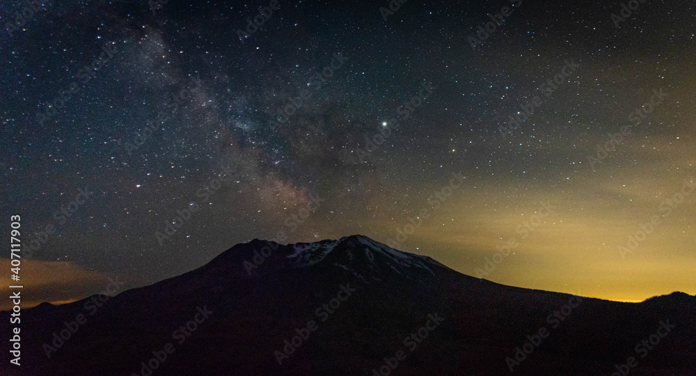 Milky Way and Mt St Helens
June 2019
