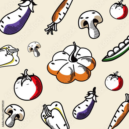 healthy and vegetarian food pattern