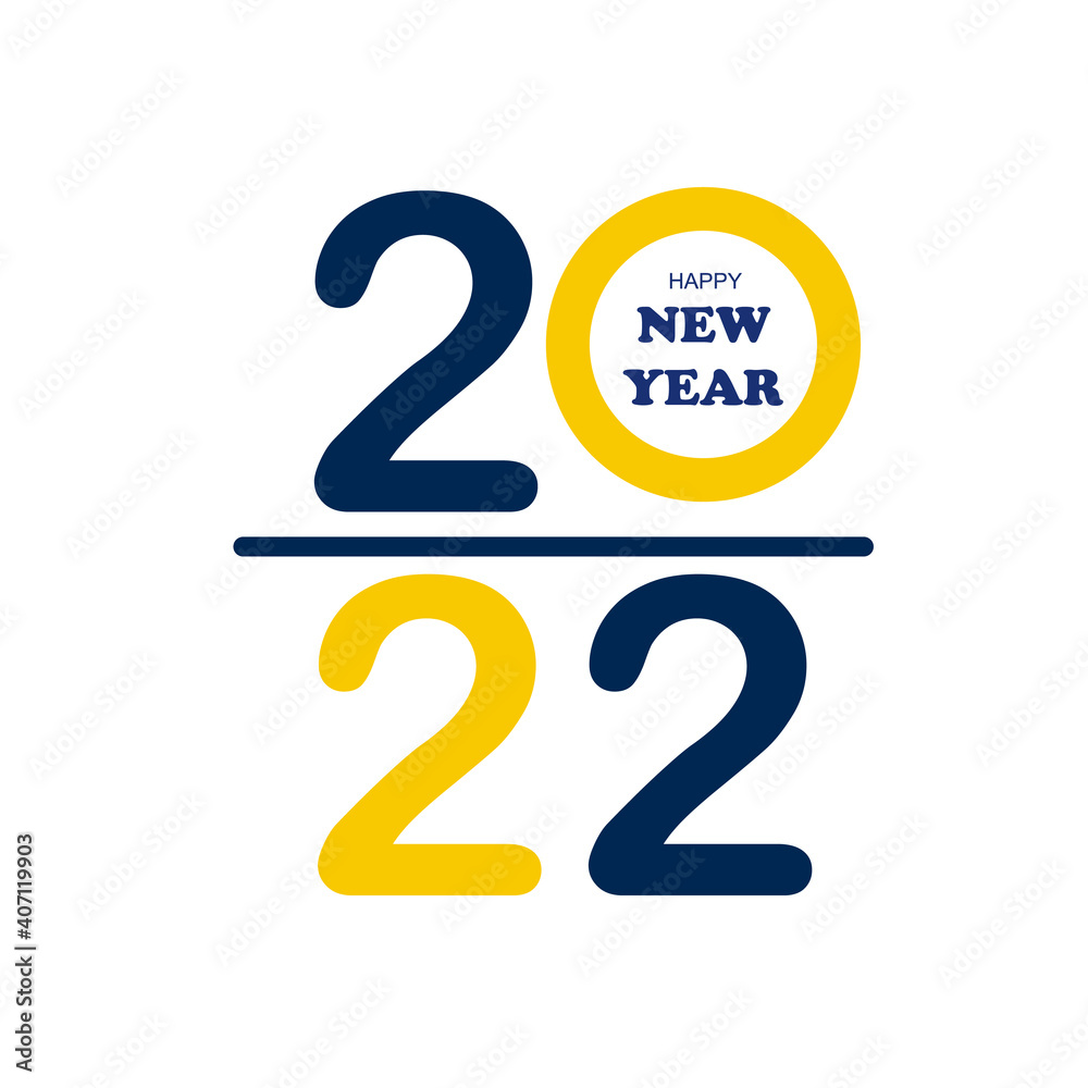 Happy New year 2022 alphabet text on isolated white background. Typography font graphic design Happy New year 2022 alphabet text on isolated white background. Typography font graphic design
