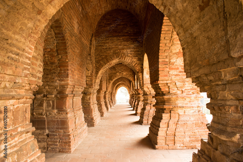 rashmanch, build in 1600 CE, by the king of malla dynasty, once a regional rular in ancient India. bishnupur, west bengal, india