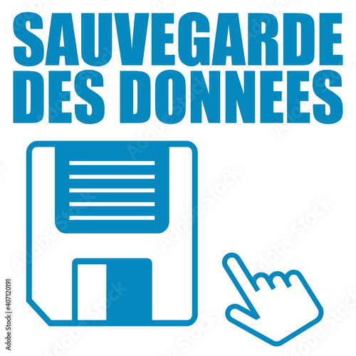Logo sauvegarde des données.