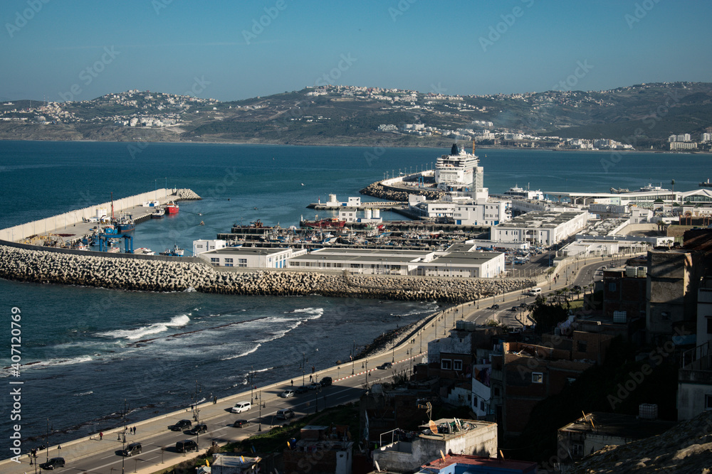 city port of tangier med, morocco