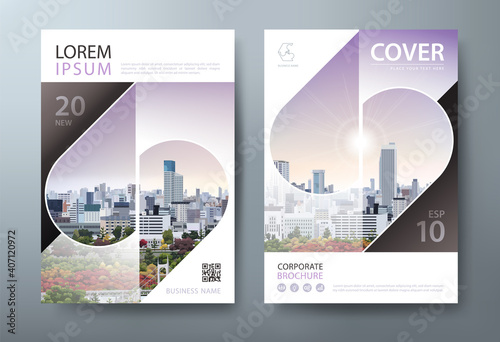 Annual report brochure flyer design template vector, Leaflet presentation, book cover template. layout in A4 size.