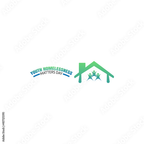 vector graphic of youth homelessness matters day good for youth homelessness matters day celebration. flat design. flyer design.flat illustration.