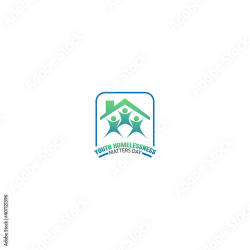 vector graphic of youth homelessness matters day good for youth homelessness matters day celebration. flat design. flyer design.flat illustration.