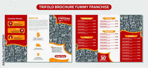 Trifold Beochure Yummy Franchise