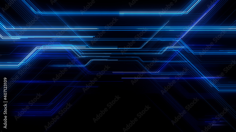 Digital Circuit Network Technology internet data space 3D illustration Digital Circuit Network Technology internet data space 3D illustration