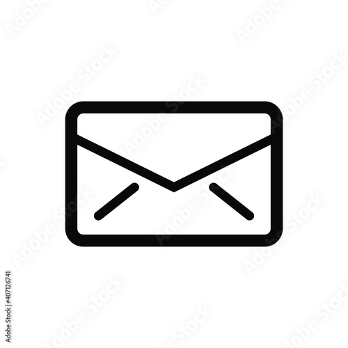 Mail icon vector graphic illustration