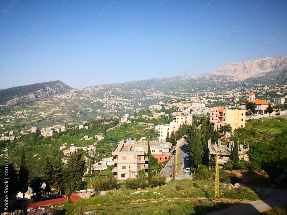 Fototapeta premium view from mountains