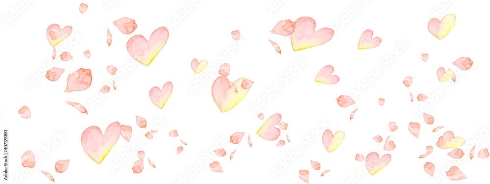 ハート　幸せ　花びら　背景　バレンタインデー　愛　母の日　桜　ひな祭り　告白