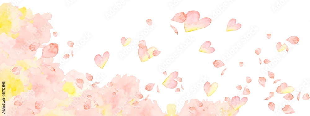 ハート　幸せ　花びら　背景　バレンタインデー　愛　母の日　桜　ひな祭り　告白