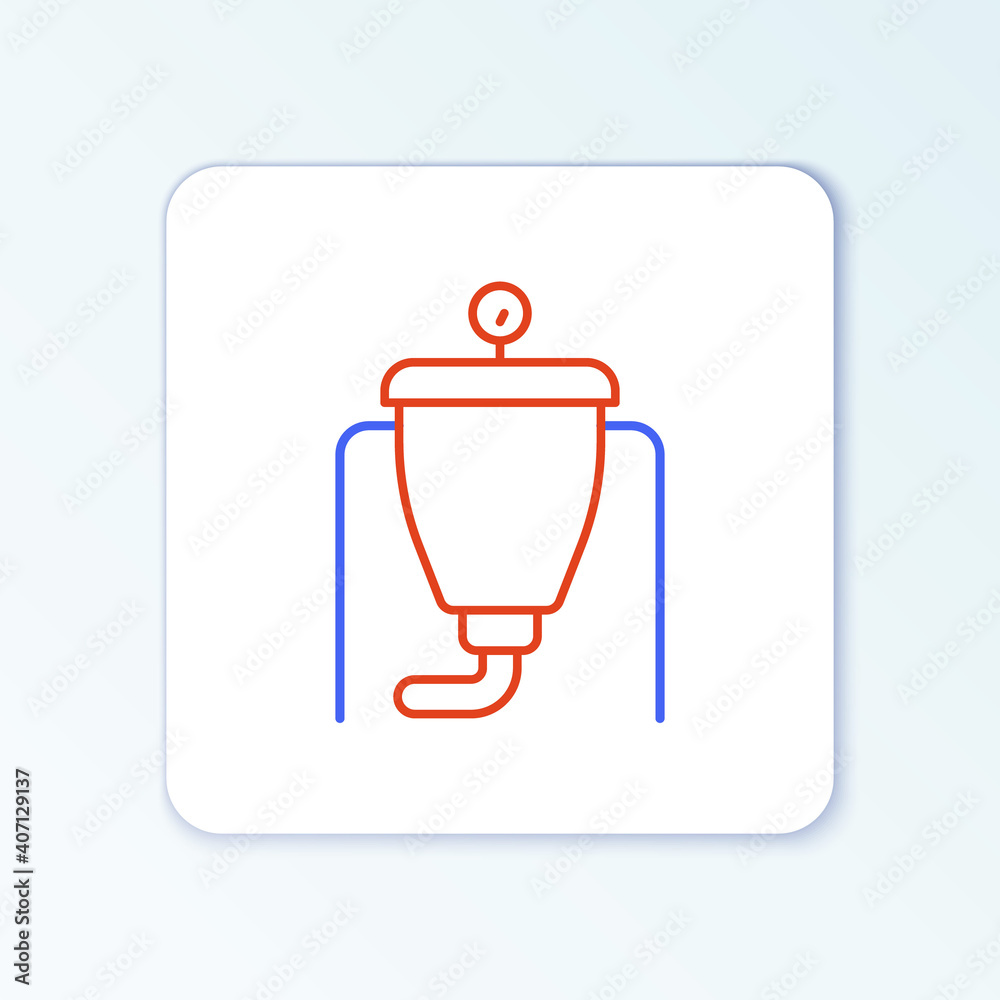 Line Beer brewing process icon isolated on white background. Colorful outline concept. Vector. Line Beer brewing process icon isolated on white background. Colorful outline concept. Vector.