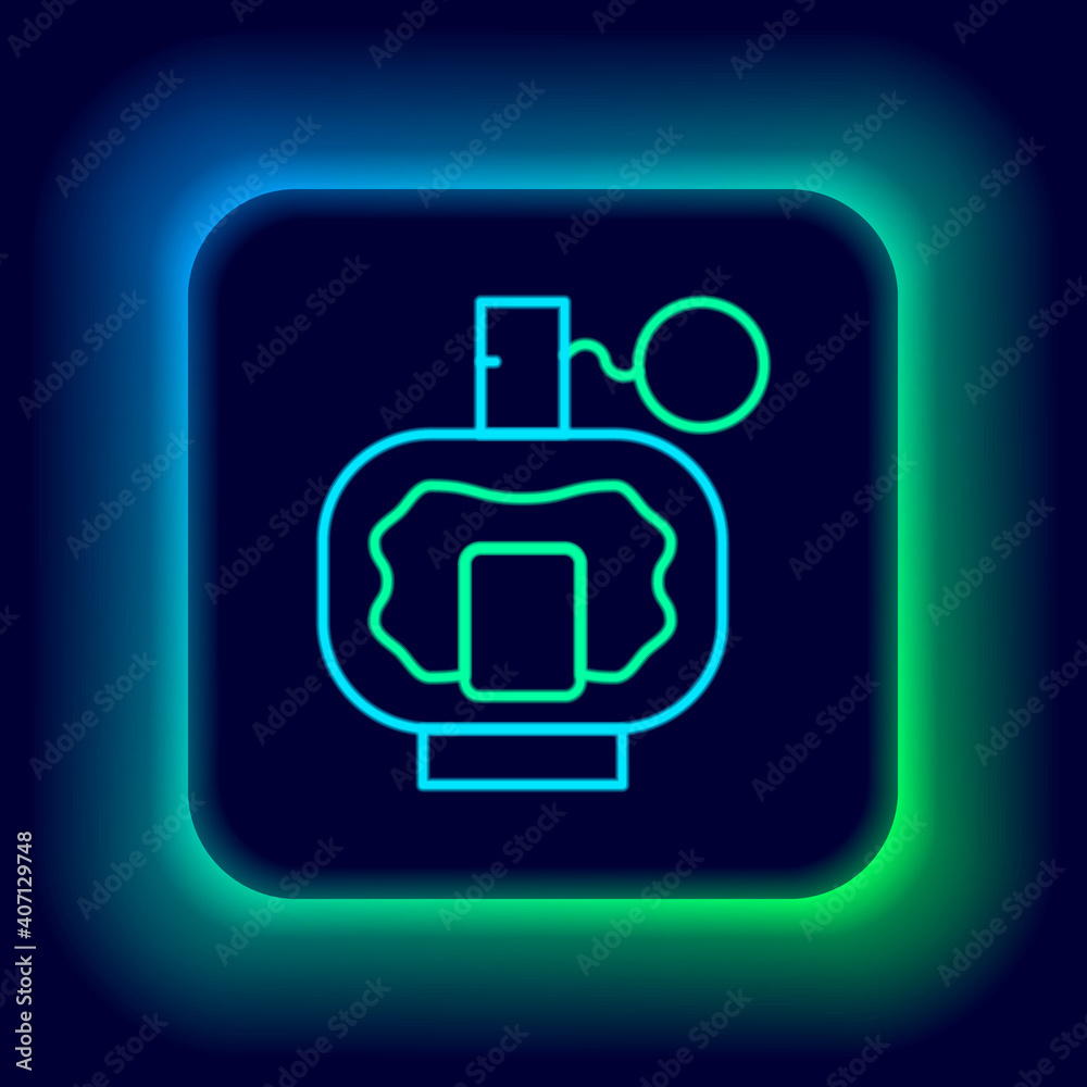 Glowing neon line Aftershave icon isolated on black background. Cologne spray icon. Male perfume bottle. Colorful outline concept. Vector. Glowing neon line Aftershave icon isolated on black background. Cologne spray icon. Male perfume bottle. Colorful outline concept. Vector.