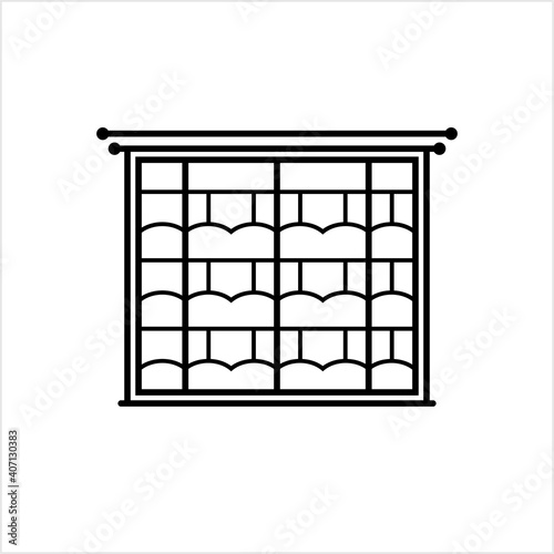 Window Icon, Wall Opening In Home For Sound, Light, Air Ventilation