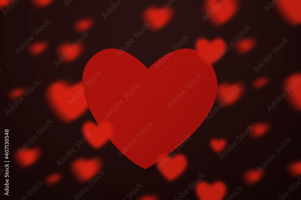 Heart with a colored background Heart with a colored background