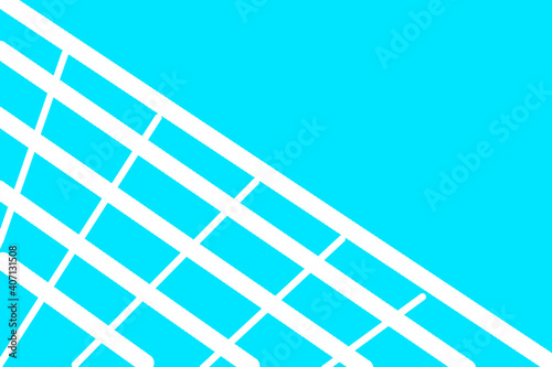 aqua color and white lines abstract background.  
