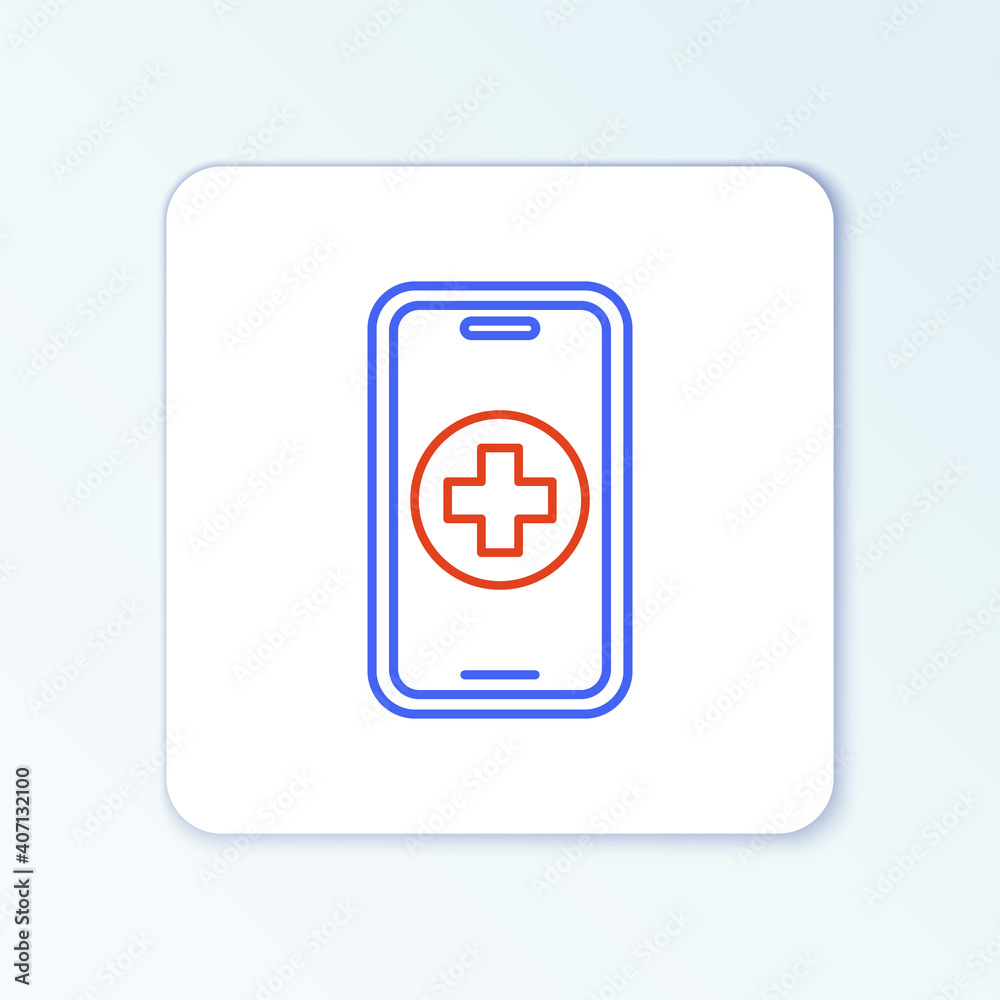 Line Phone repair service icon isolated on white background. Adjusting, service, setting, maintenance, repair, fixing. Colorful outline concept. Vector. Line Phone repair service icon isolated on white background. Adjusting, service, setting, maintenance, repair, fixing. Colorful outline concept. Vector.