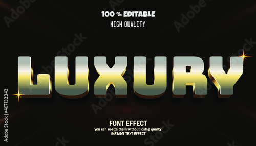 Luxury text .editable font effect
