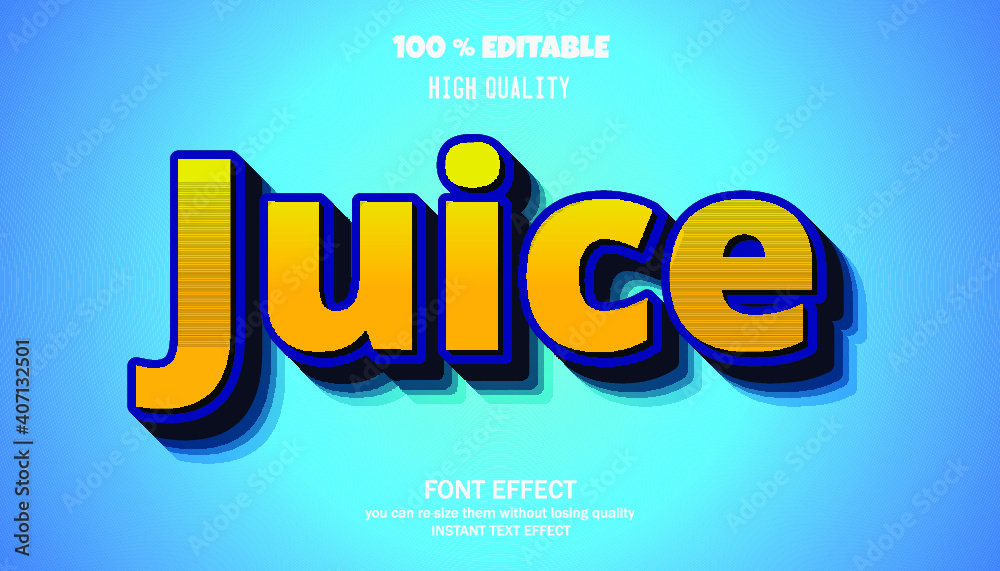 Modern 3D Bold Font, editable font effect