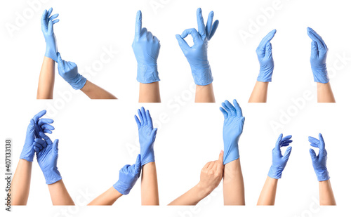 Gesturing hands in protecti...