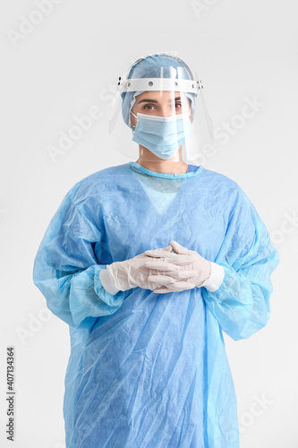 Portrait of female surgeon ...