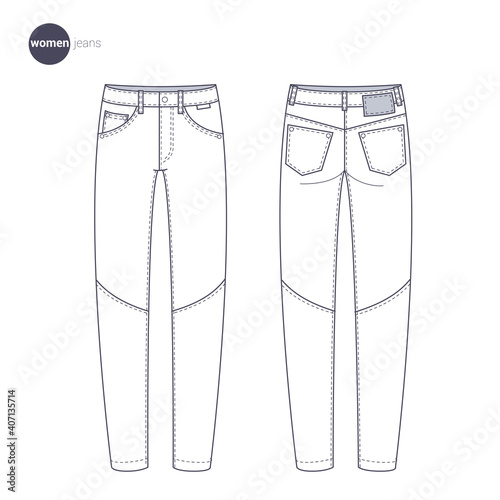 Clothes thin line style.
