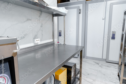 Wallpaper Mural Kitchen appliances in professional kitchen in a restaurant Torontodigital.ca