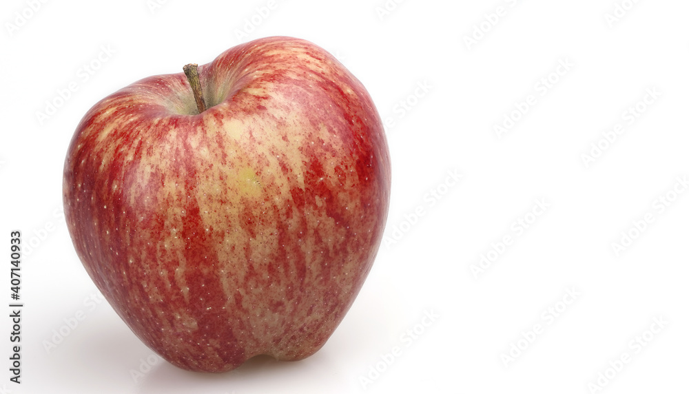 Red Chief apple isolated on white background. Copy space. Red Chief apple isolated on white background. Copy space.