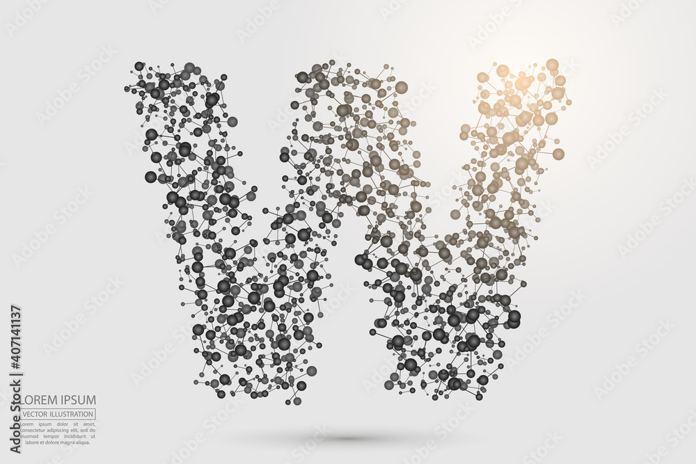 English letters abstract font consists 3d of triangles, lines, dots and connections. Vector illustration EPS 10. English letters abstract font consists 3d of triangles, lines, dots and connections. Vector illustration EPS 10.