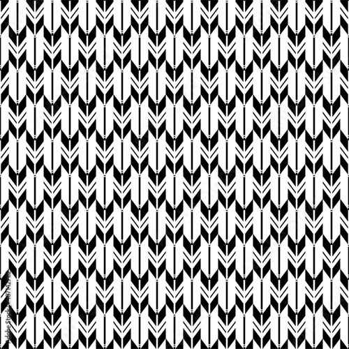 Geometric background arrow feathers seamless pattern