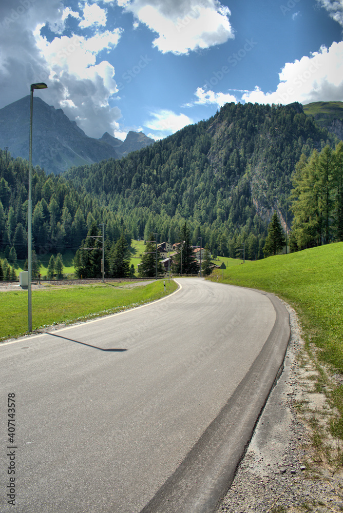 Trip über den Albulapass in der Schweiz 12.8.2020