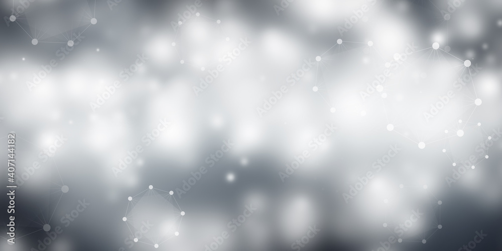 3D illustration Xmas white Bokeh blur backdrop. Circle light on blue background. abstract light wallpaper. 3D illustration Xmas white Bokeh blur backdrop. Circle light on blue background. abstract light wallpaper.